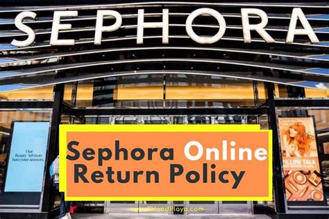 sephora online return policy.